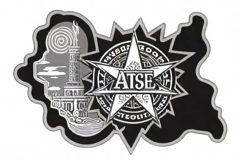 Iatse Local 5 Symbol Emerging From A Skyline Chili 3-Way