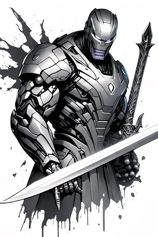 Ultron With Thanos Sword