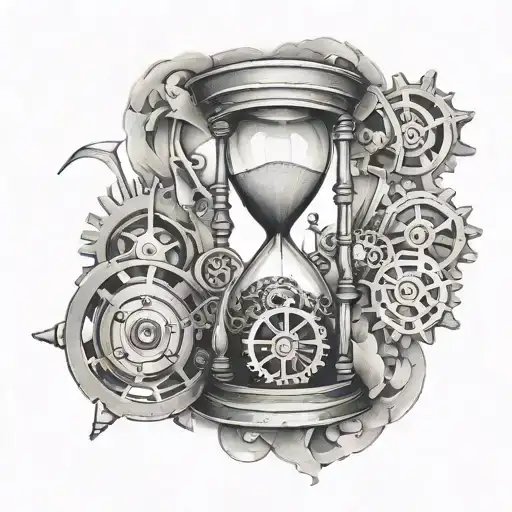 Hourglass With Cogwheels