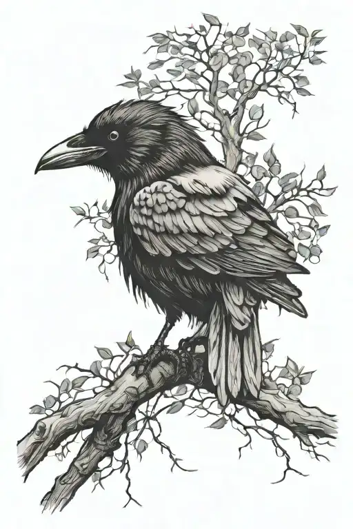 Crow And Trees