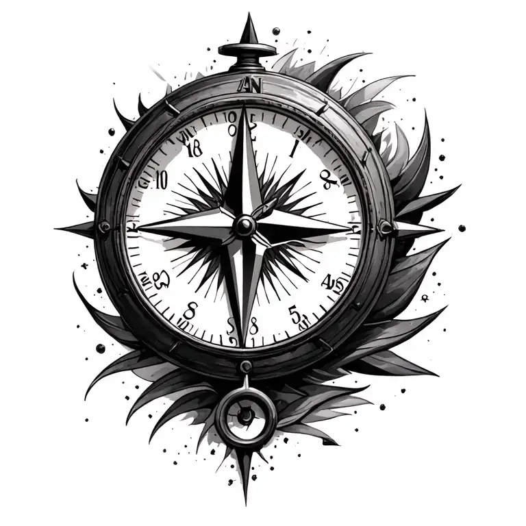 Compass & Clock Inside