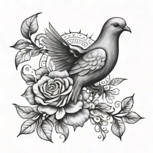 Ray Of Sunshine And Dove