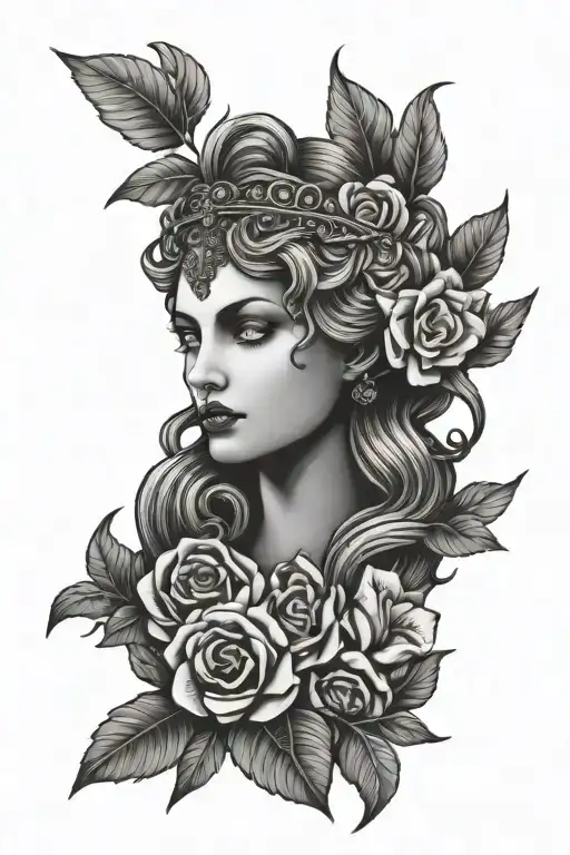 Gothic Persephone Greek Godess