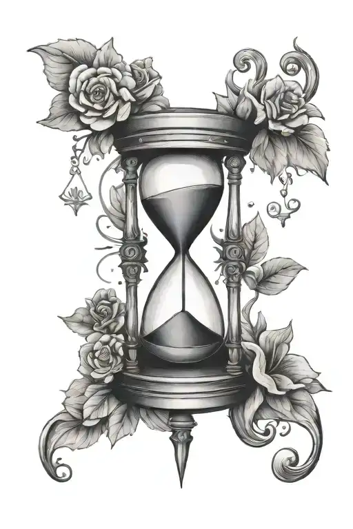 Hourglass With A Quote