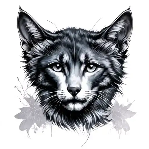 Portrait Outline Tattoo Design