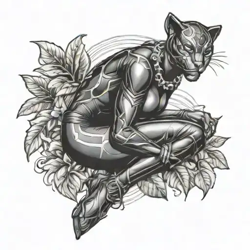 Black Panther Pinup Girl