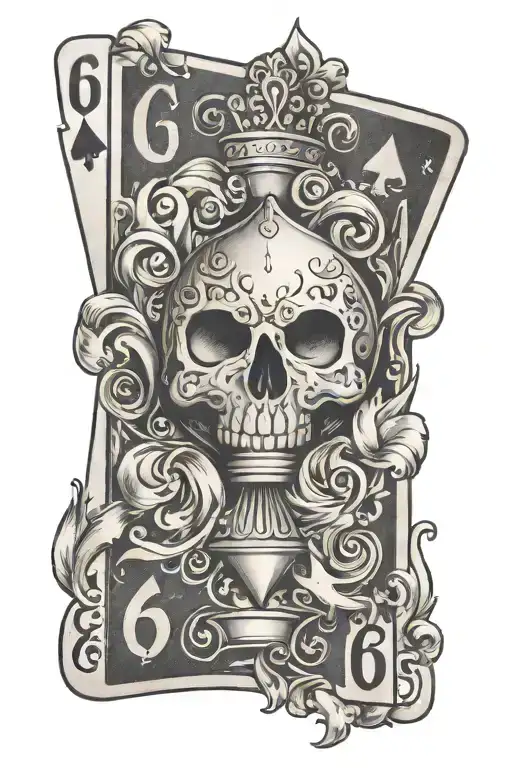 Cause 6 On An Ace Of Spades Card