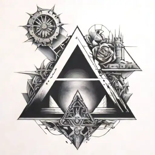 Pink Floyd Triangles Theme Cyberpunk