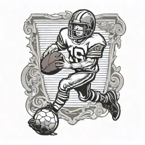 Kid Inside A Card With A Football Jersey And The Number 1962 On The Back Of The Jersey