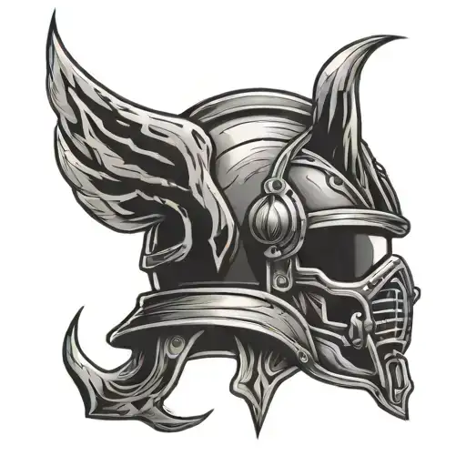 Fire Fighting Helmet Lightning Bolts