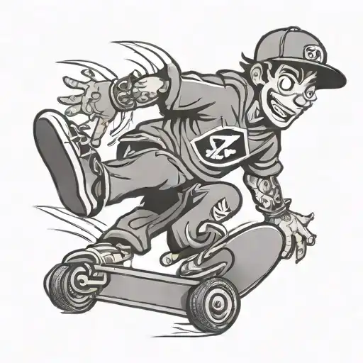 Baggy Cartoon Skater
