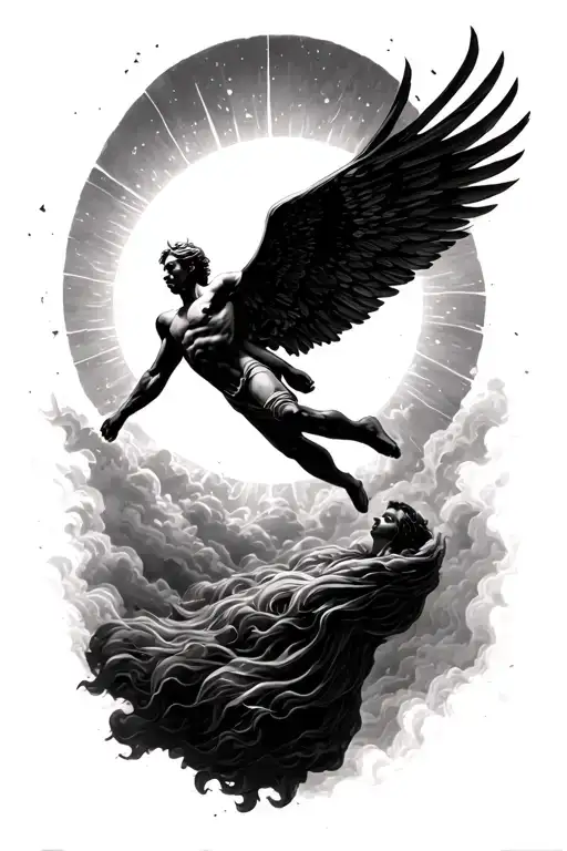 Icarus Falling From Sun