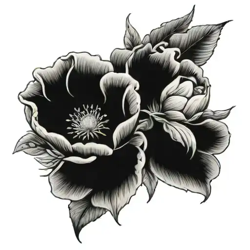 Rugby Ball And Peony And Sunflower And Cheryl Blossom And Lily Of The Valley