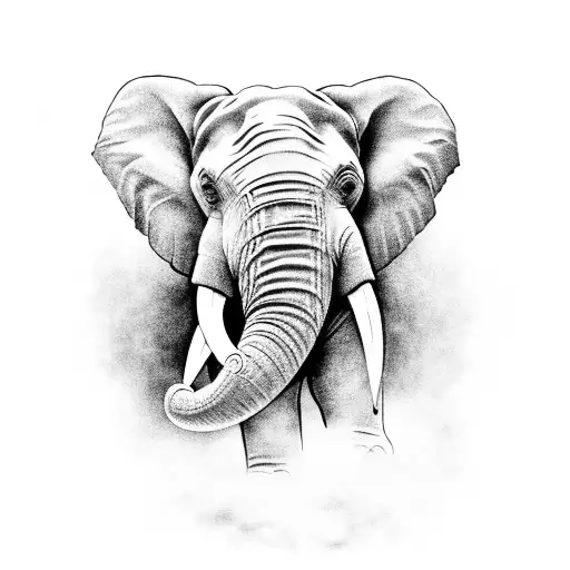 Elephant With Sunflower Nose In The Air