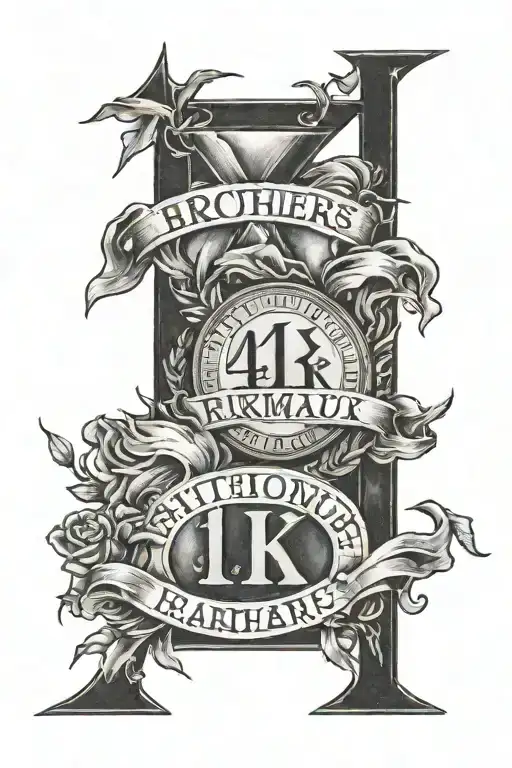 4 Brothers Birth Years In Roman Numerals Surrounded