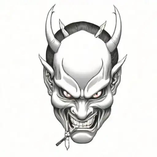 Oni Mask With Katana