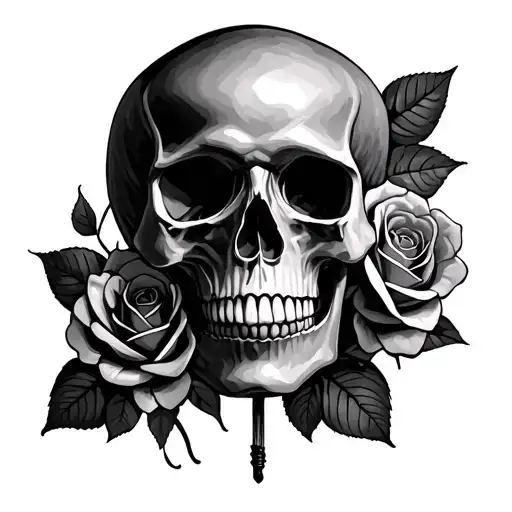 Skull And Roses