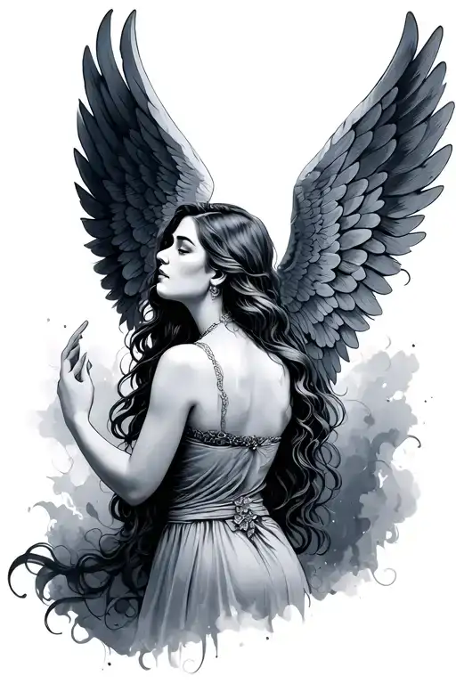 Woman Angel Wings
