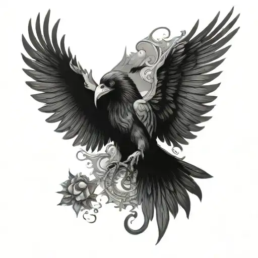 Supernatural And The Crow Open Wings