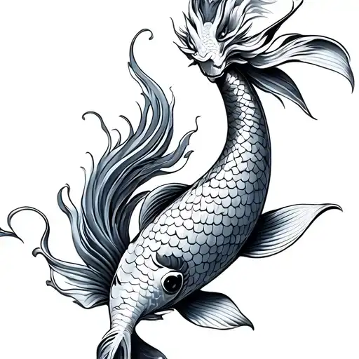 Dragon Koi Fish