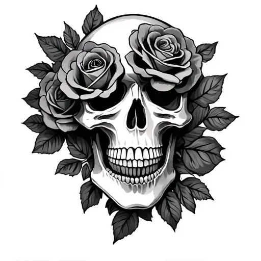 Skull And Roses