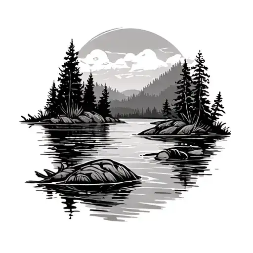 Outdoor Fish Lake Stream