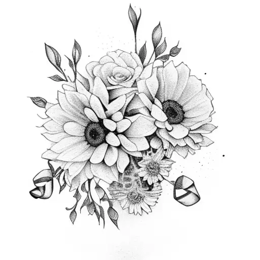 Birth Flowers Bouquet January March May October December