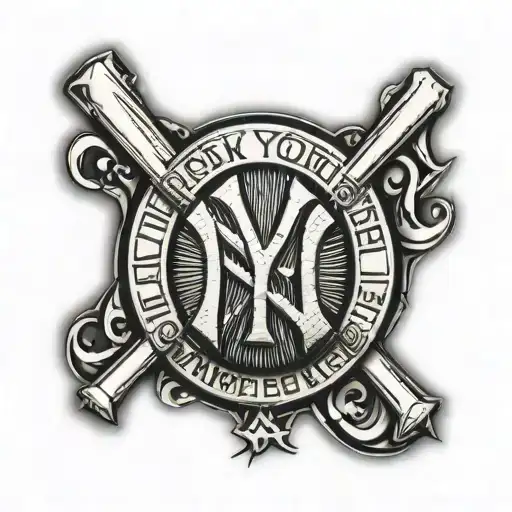 New York Yankees Logo X Out