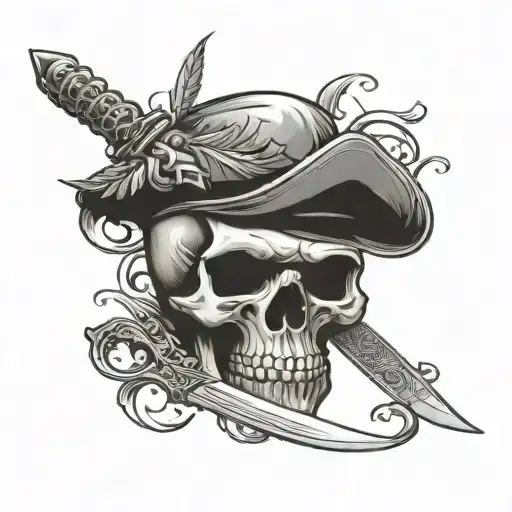 Skull And Knife