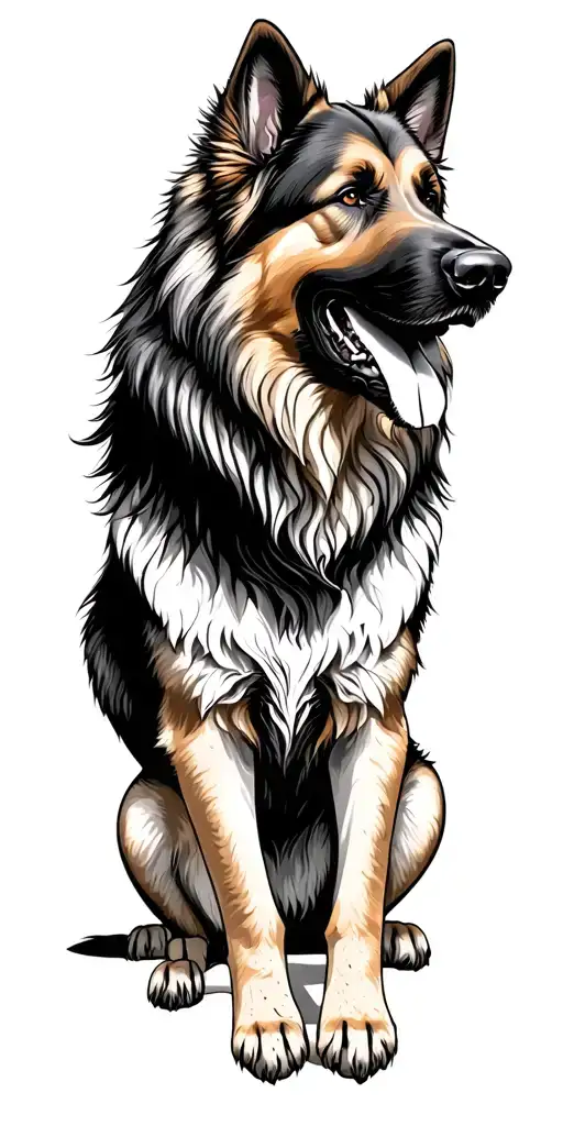 German Shepard Dog Lion