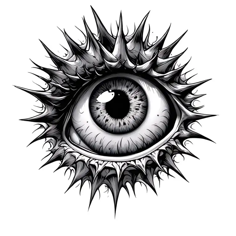 Eyeball Growing Thorny