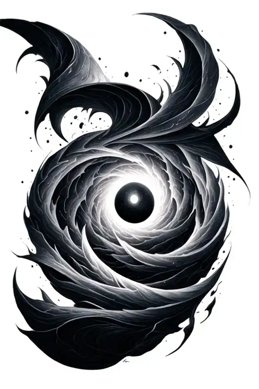 Dark Vortex With Eclipse Center