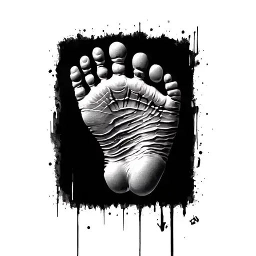 Baby Footprint Human &