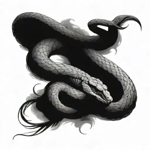 Ouroboros Snake In Forearm