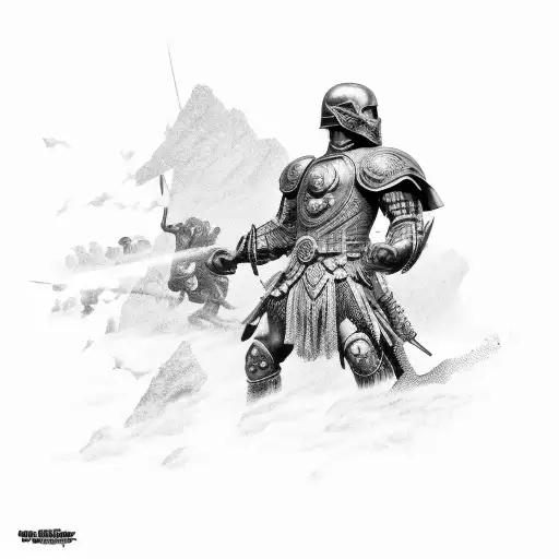 Corinthian Black Figure Battle Scene Sleeve