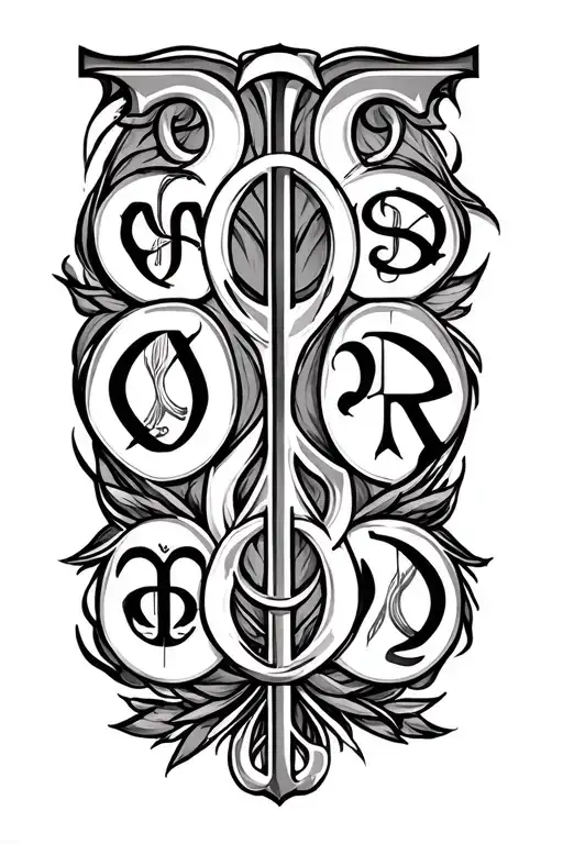 Overlap Logo Design Of The 12 Apostles Initials