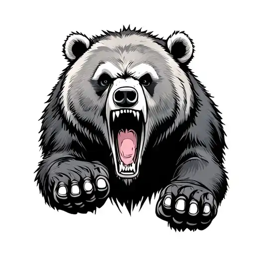 Vicious Pissed Off Moma Bear Paw