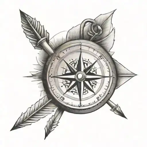 Compass And An Arrow