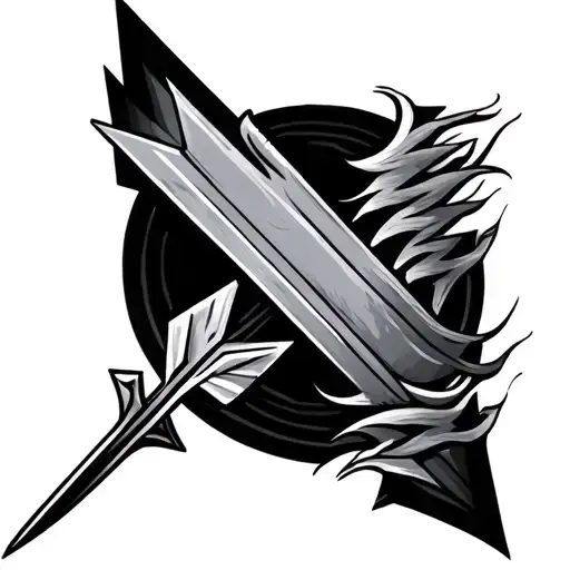 Arrow With Wind And Geometric Figures