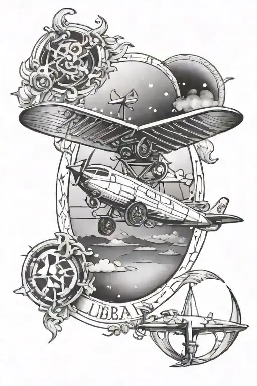 Airplane Libra Zodiac Sign