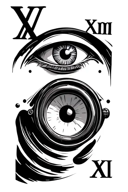 Speaker Roman Numeral Date Cross Eye