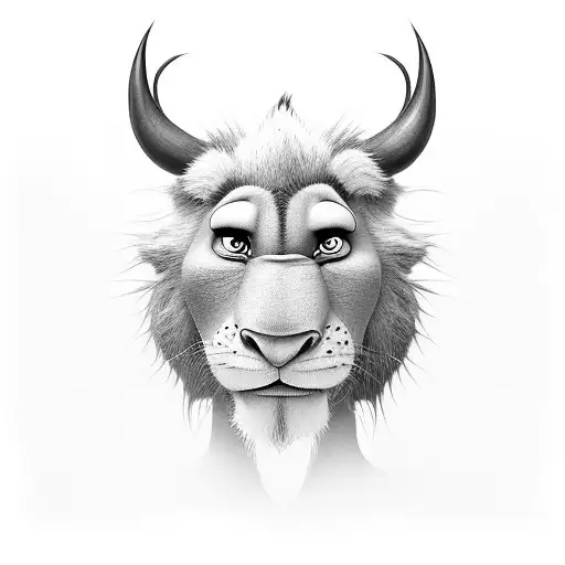 A Realistic Black And Grey Portrait Of R's Favorite Character From Hakuna Matata