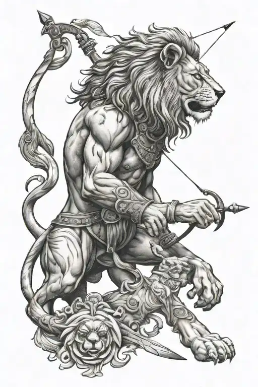 Lion And A Archer