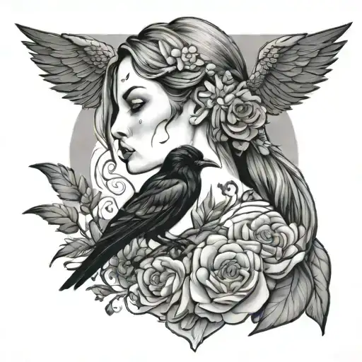 Marissia With A Crow