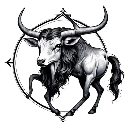 Taurus Zodiac Sign Intertwined With Virgo Zodiac Sign