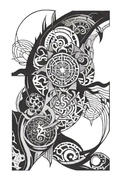 Blackout With Geometric Negative Space