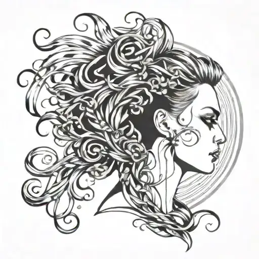 Designing A Tattoo That Represents The Connection Between Hair Cutting And Music