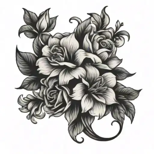 Birthday Flowers Intertwined