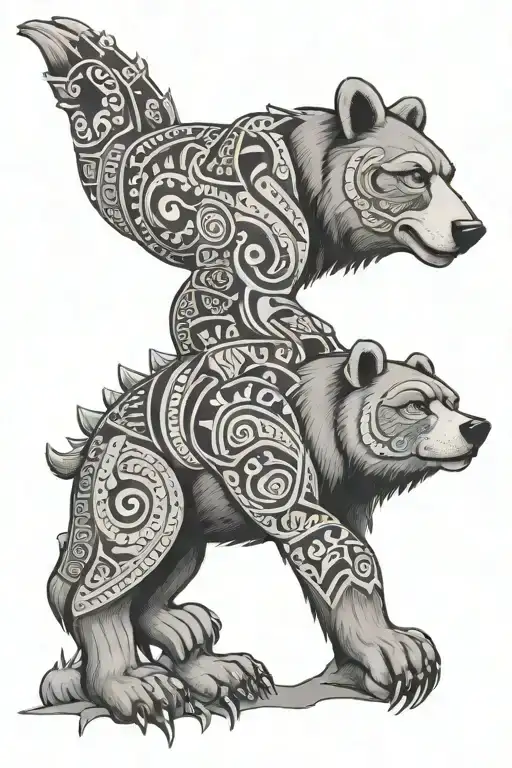 Brother Bear Brother Totem Pole