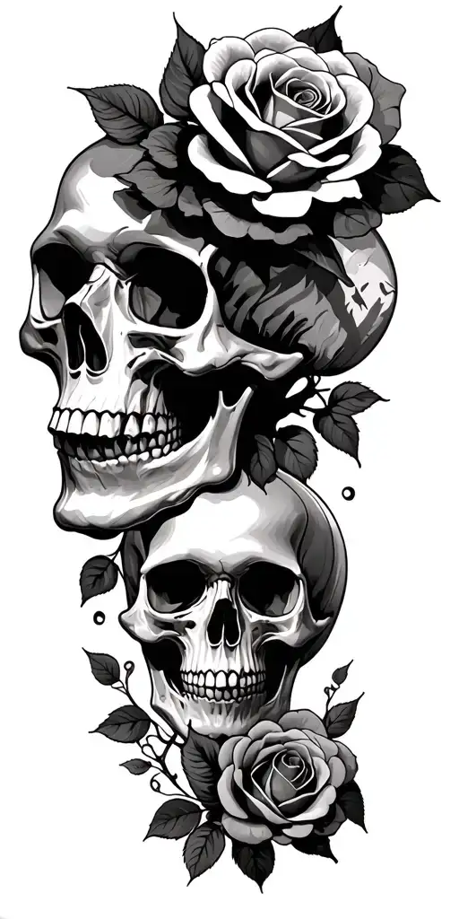 Skull Ideas And Roses